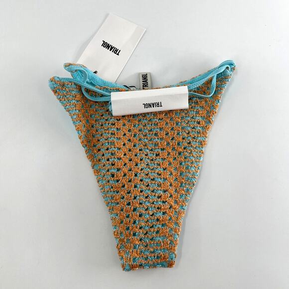 Triangl Vinca Serna Sparkle Crochet Triangle Bikini Bottom Size S - Picture 7 of 10